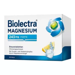 BIOLECTRA Magnija 243 mg forte citronu tabletes, 60 gab