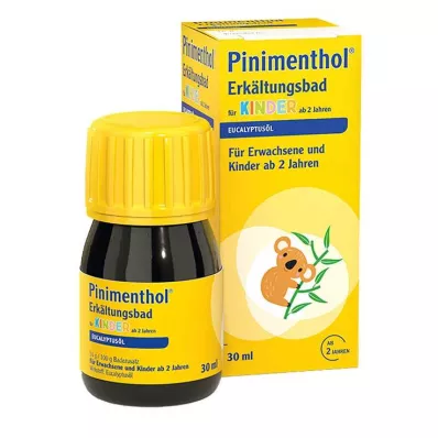 PINIMENTHOL Aukstā vanna bērniem no 2 gadu vecuma Eikalipts, 30 ml PINIMENTHOL Aukstā vanna bērniem no 2 gadu vecuma Eikalipts, 30 ml