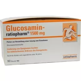 GLUCOSAMIN-RATIOPHARM 1500 mg Plv.iekšķīgai lietošanai, 90 gab