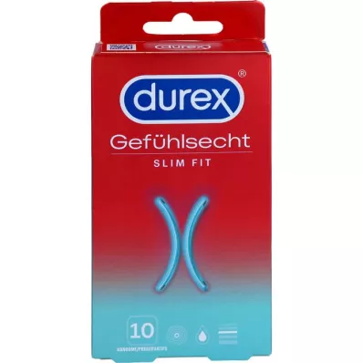 DUREX Sensitive Slim Fit prezervatīvi, 10 gab