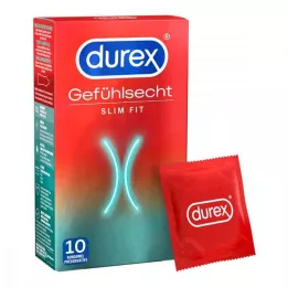 DUREX Sensitive Slim Fit prezervatīvi, 10 gab