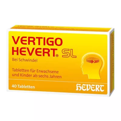 Vertigo Hevert SL tabletes, 40 gab