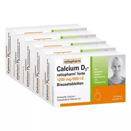 CALCIUM D3-ratiopharm forte putojošas tabletes, 100 gab