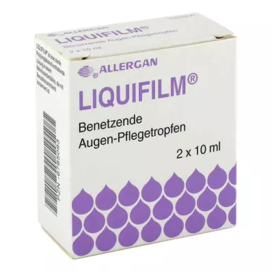 LIQUIFILM Samitrinoši acu kopšanas pilieni, 2X10 ml LIQUIFILM Samitrinoši acu kopšanas pilieni, 2X10 ml
