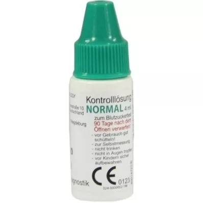 GLUCO TEST Plus kontroles šķīdums normāls, 4 ml