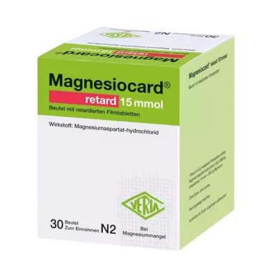 MAGNESIOCARD retard 15 mmol maisiņš ar ret.plēvi, 30 gab