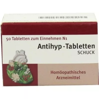 ANTIHYP Tabletes Schuck, 50 gab