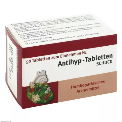 ANTIHYP Tabletes Schuck, 50 gab ANTIHYP Tabletes Schuck, 50 gab