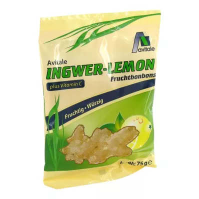 INGWER LEMON Bonbons+Vitamīns C, 75 g