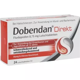 DOBENDAN Tiešā Flurbiprofēns 8,75 mg pastilas, 24 gab