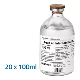 Aqua AD Injectabilia injekciju šķīdums, 20X100 ml