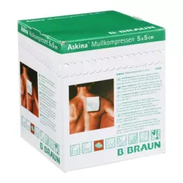 ASKINA Marles kompresi 5x5 cm sterili 8 reizes, 25X2 gab