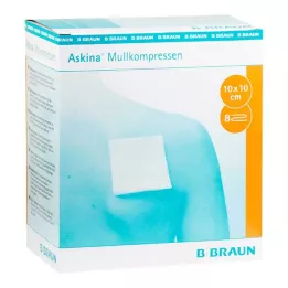 ASKINA Marles kompresi 10x10 cm sterili, 25X2 gab