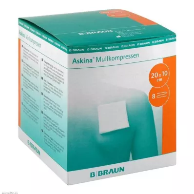 ASKINA Marles kompresi 10x20 cm sterili, 25X2 gab