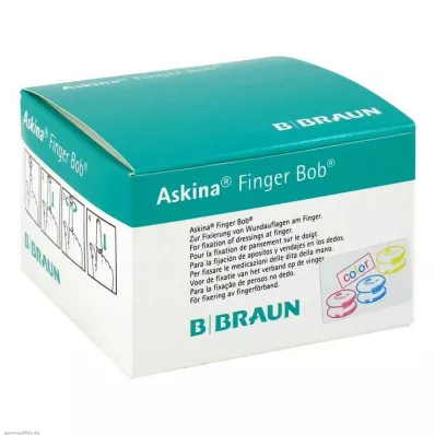 Askina Finger Bob krāsains, 50 gab Askina Finger Bob krāsains, 50 gab