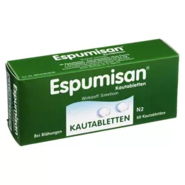 ESPUMISAN Košļājamās tabletes, 50 gab