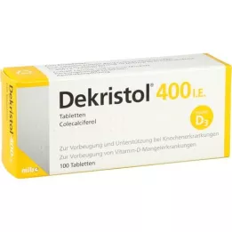 DEKRISTOL 400 I.U. tabletes, 100 gab