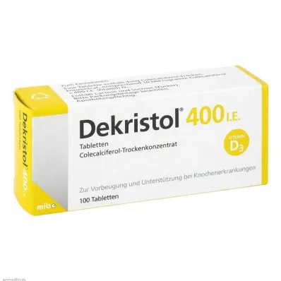 DEKRISTOL 400 I.U. tabletes, 100 gab