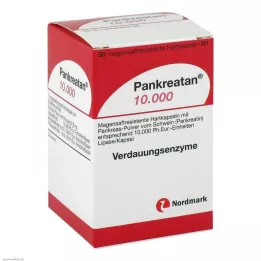 PANKREATAN 10 000 kuņģimizturīgu cieto kapsulu, 50 gab