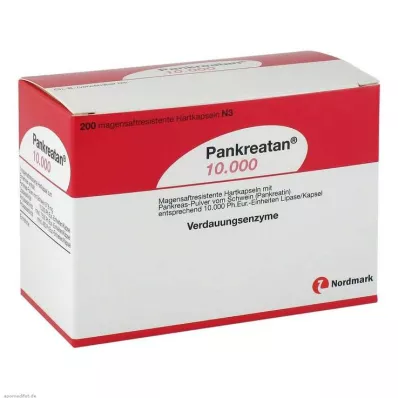 PANKREATAN 10 000 kuņģimizturīgu cieto kapsulu, 200 gab