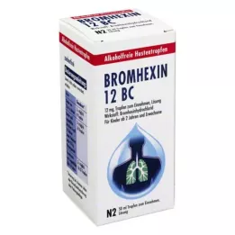 BROMHEXIN 12 BC Perorālie pilieni, 50 ml