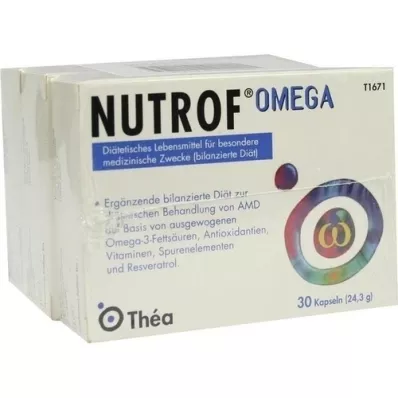 NUTROF Omega kapsulas, 3X30 gab