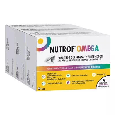 Nutrof Omega kapsulas, 3x30 gab Nutrof Omega kapsulas, 3x30 gab