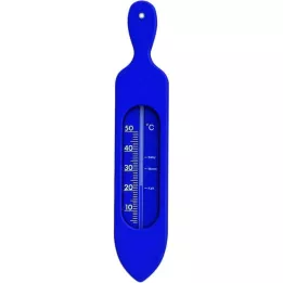 BADETHERMOMETER Plastmasas zils, 1 gab