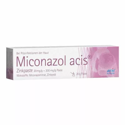 Miconazol acis cinka pasta, 20 g