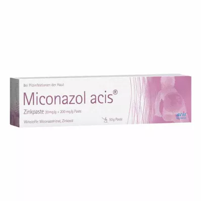 MICONAZOL acis cinka pasta, 50 g MICONAZOL acis cinka pasta, 50 g