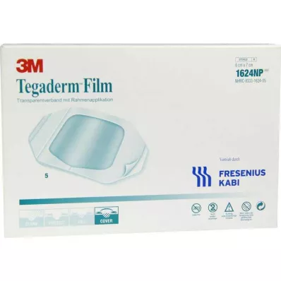 TEGADERM Filma 6x7 cm 1624NP, 5 gab