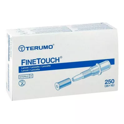 Terumo Finetouch vienreizējās lietošanas lancetes, 250 gab Terumo Finetouch vienreizējās lietošanas lancetes, 250 gab