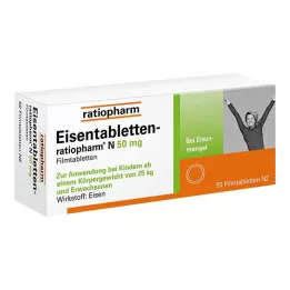 EISENTABLETTEN-ratiopharm N 50 mg apvalkotās tabletes, 50 gab