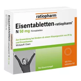 EISENTABLETTEN-ratiopharm N 50 mg apvalkotās tabletes, 100 gab