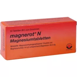 MAGNEROT N Magnija tabletes, 50 gab
