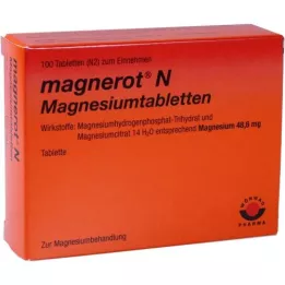MAGNEROT N Magnija tabletes, 100 gab