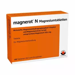 MAGNEROT N Magnija tabletes, 100 gab