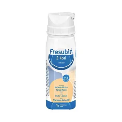 FRESUBIN 2 kcal DRINK Aprikožu persiku kolba, 4X200 ml FRESUBIN 2 kcal DRINK Aprikožu persiku kolba, 4X200 ml
