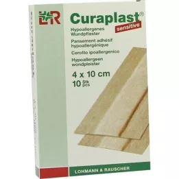 CURAPLAST Rētas pārsējs jutīgs 4x10 cm 1 m, 10 gab