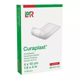 CURAPLAST Rētas pārsējs jutīgs 4x10 cm 1 m, 10 gab