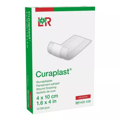 CURAPLAST Rētas pārsējs jutīgs 4x10 cm 1 m, 10 gab