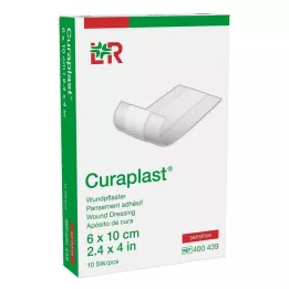 CURAPLAST Rētas pārsējs jutīgs 6x10 cm 1 m, 10 gab