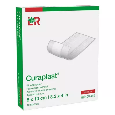 CURAPLAST Rētas pārsējs jutīgs 8x10 cm 1 m, 10 gab