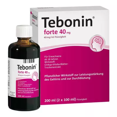 TEBONIN forte 40 mg šķīdums, 2X100 ml TEBONIN forte 40 mg šķīdums, 2X100 ml