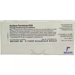 ACIDUM FORMICAE D 30 ampulas, 8 gab