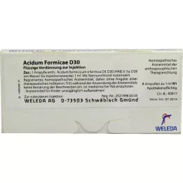 Acidum Formicae D 30 ampulas, 8 gab