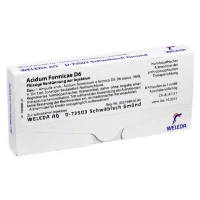 Acidum Formicae D 6 ampulas, 8 gab