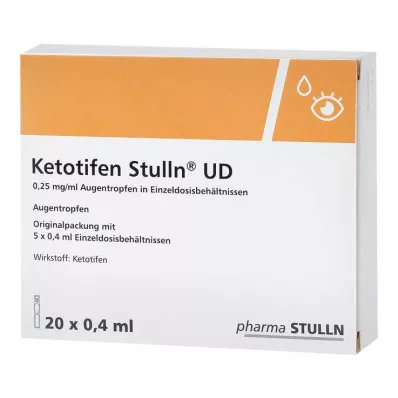 KETOTIFEN Stulln UD Acu pilieni, vienas devas pipete, 20X0,4 ml