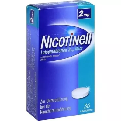 NICOTINELL Pastilas 2 mg piparmētras, 36 gab