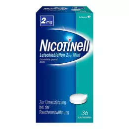 NICOTINELL Pastilas 2 mg piparmētras, 36 gab